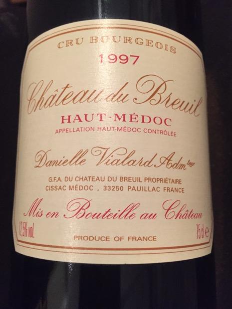 （weekenders）Chateau du Breuil 1992 1992 Château du Breuil Haut-Médoc - CellarTracker