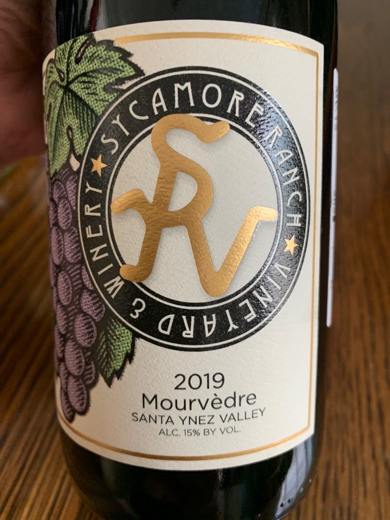 2020 Sycamore Ranch Vineyard & Winery Mourvèdre Quail Run Vineyards