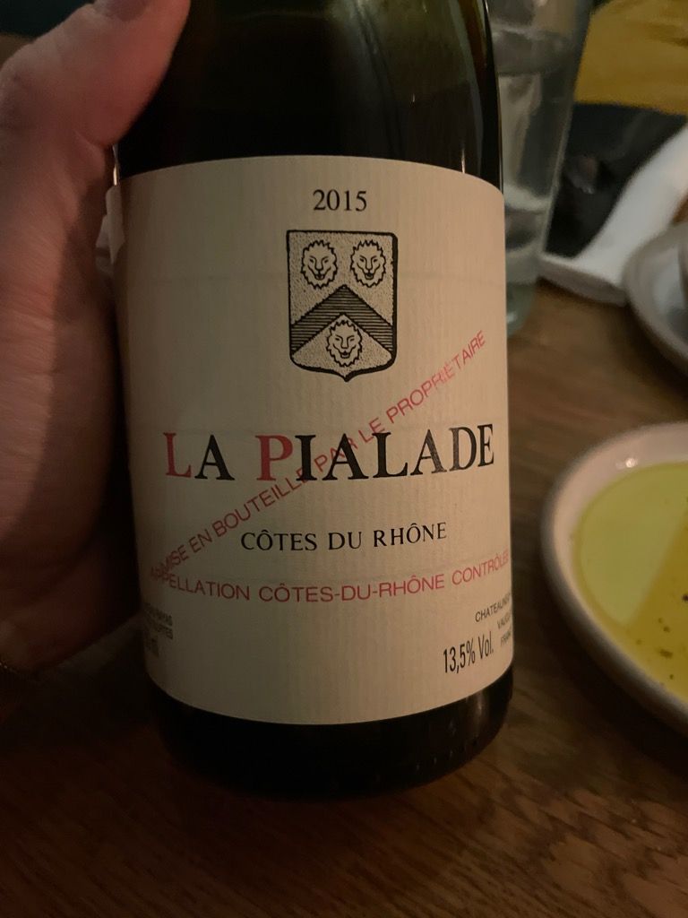 2015 Château Rayas Côtes du Rhône La Pialade - CellarTracker