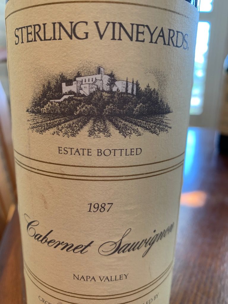 1986 Sterling Vineyards Sauvignon Diamond Mountain Ranch