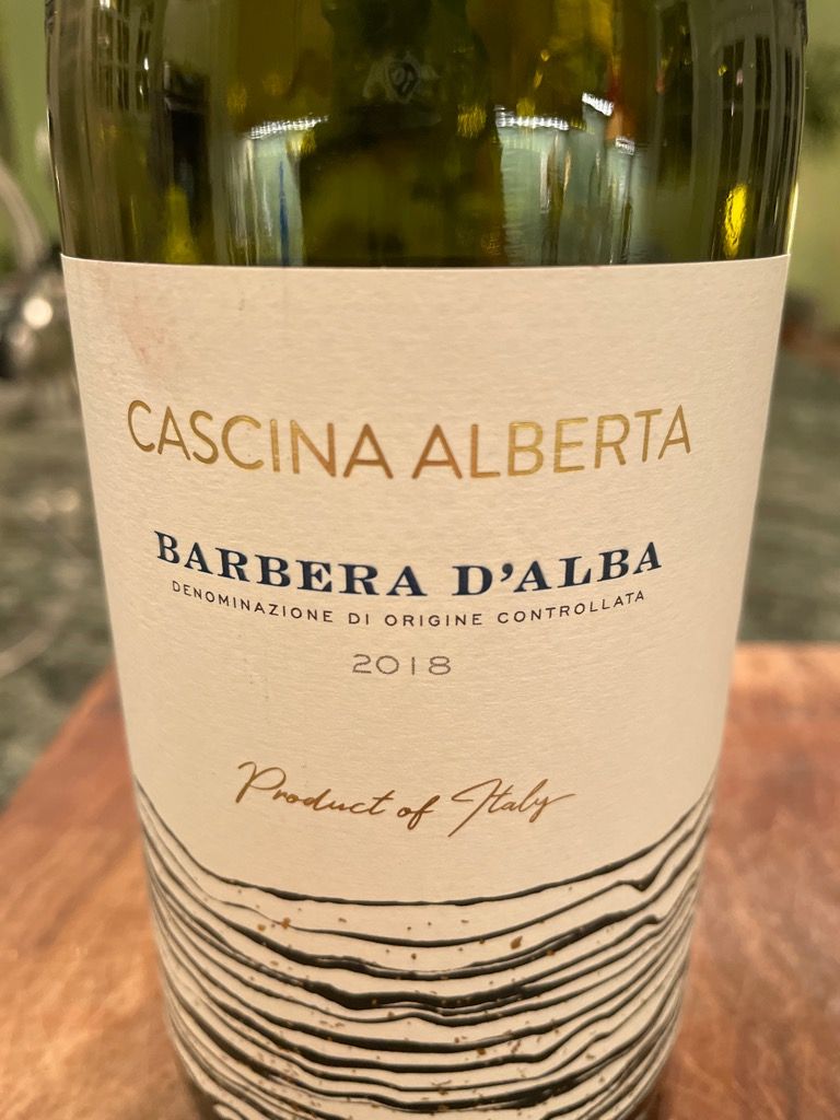 2018 Cascina Alberta Barbera d'Alba, Italy, Piedmont, Alba, Barbera d ...