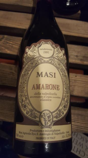 1991 Masi Amarone della Valpolicella Classico - CellarTracker