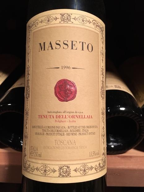 1996 Tenuta dell'Ornellaia Masseto Toscana IGT - CellarTracker