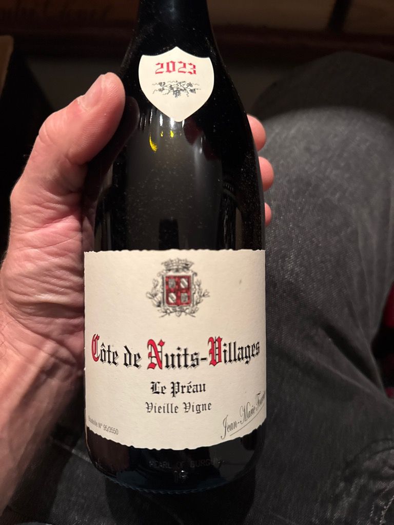 2022 Jean-Marie Fourrier Côte de Nuits Villages Le Préau Vieille