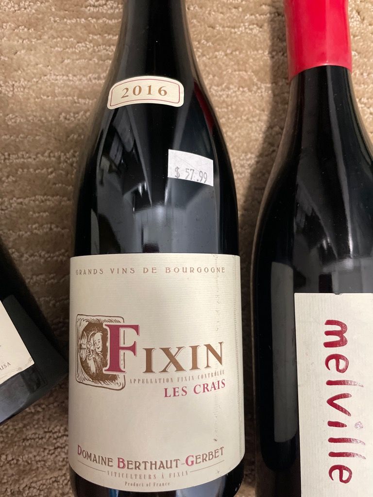 Fixin Les Crais - 2022 - Domaine Domaine Berthaut Gerbet