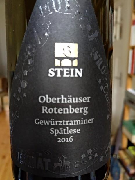 2016 Weingut Karl Stein Rotenberg Gewürztraminer Spätlese, Germany ...