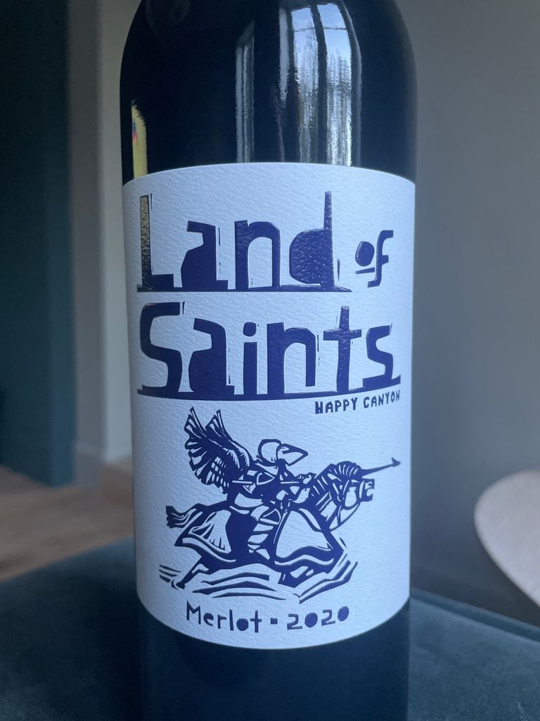 2020 Land of Saints Merlot, USA, California, Central Coast, Santa Ynez