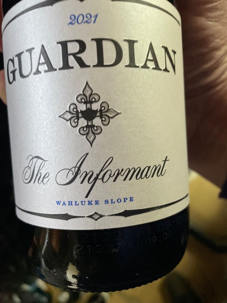 2021 Guardian Cellars The Informant, USA, Washington, Columbia Valley ...