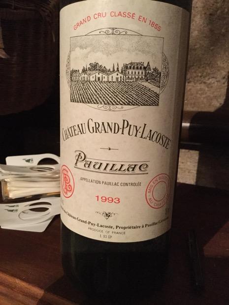 1993 Château Grand-Puy-Lacoste - CellarTracker