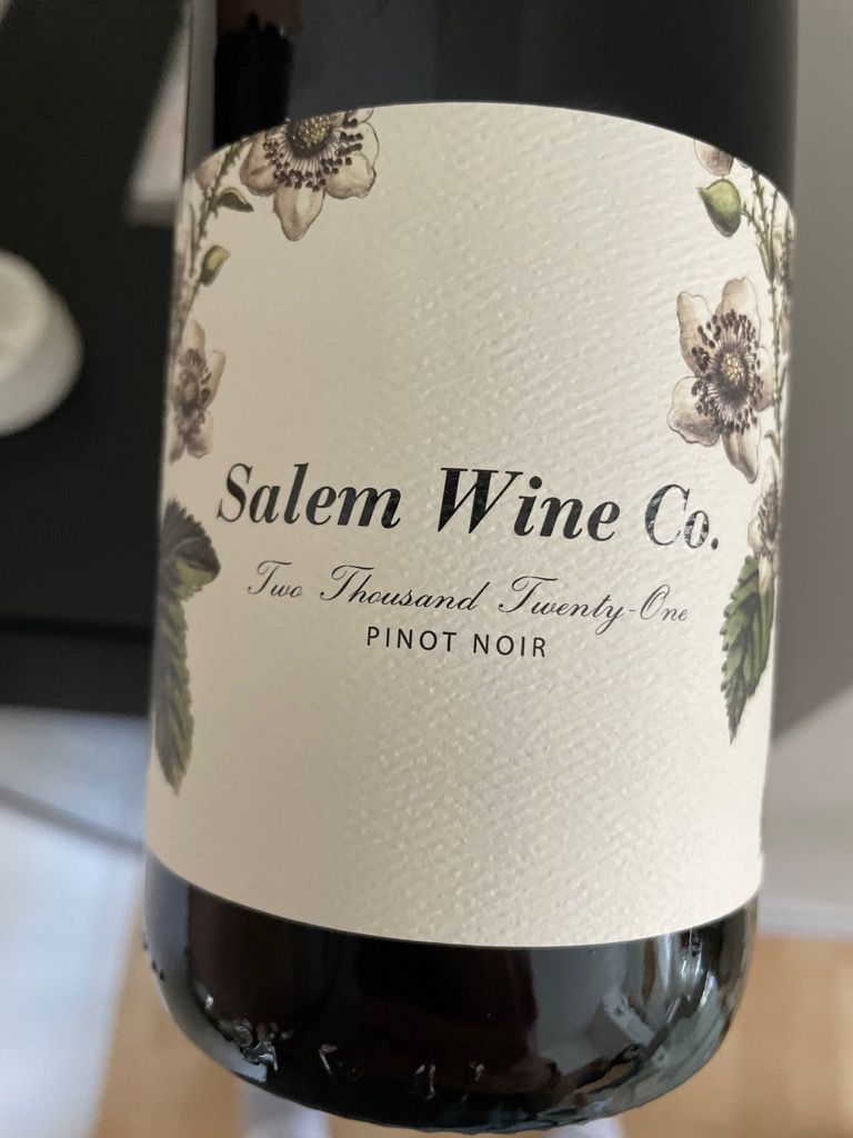 2021 Salem Wine Company Pinot Noir, USA, Oregon, Willamette Valley ...