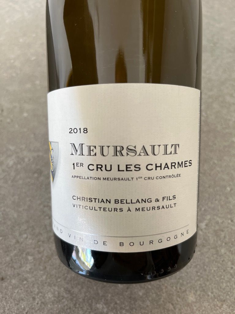 2018 Christian Bellang & Fils Meursault 1er Cru Les Charmes, France ...