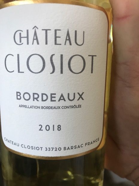 2018 Château Closiot - CellarTracker