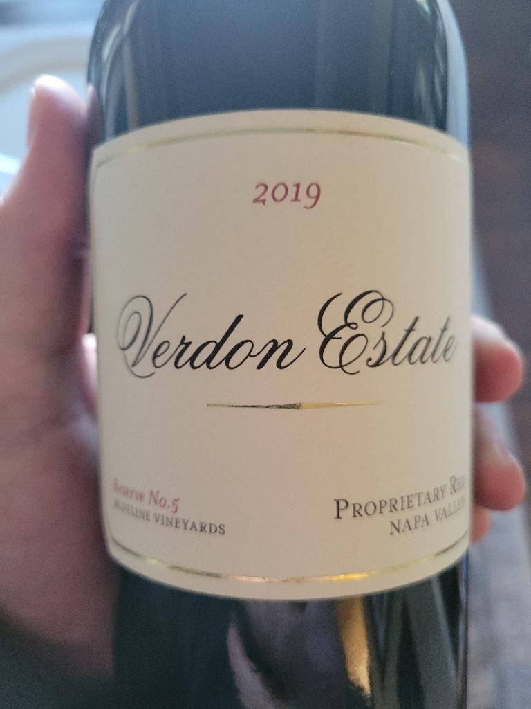 2020 Verdon Estate Reserve No. 5 Blueline Vineyards, USA, California