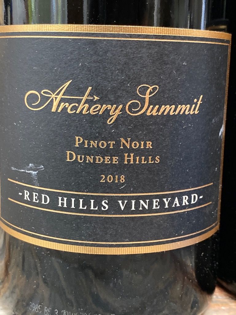 2018 Archery Summit Pinot Noir Red Hills Vineyard, USA, Oregon
