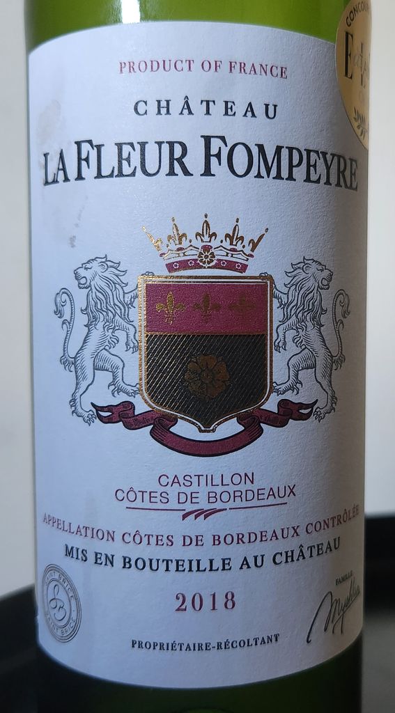 2020 Château La Fleur Fompeyre - CellarTracker