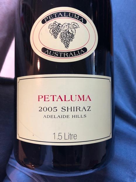 2005 Petaluma Shiraz B & V, Australia, South Australia, Mount Lofty ...