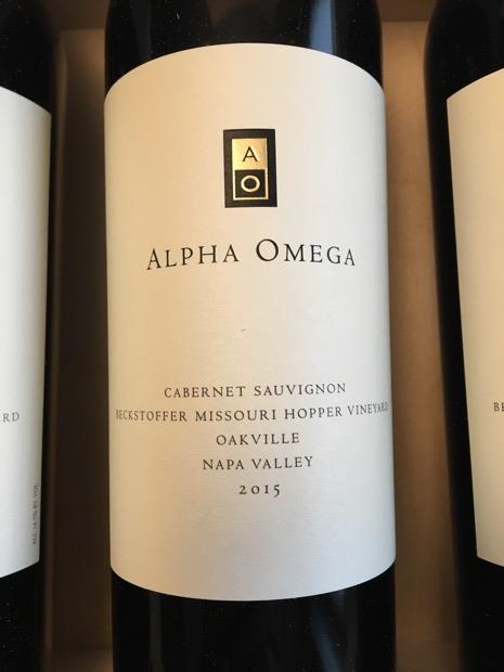 2015 Alpha Omega Cabernet Sauvignon Beckstoffer Missouri Hopper