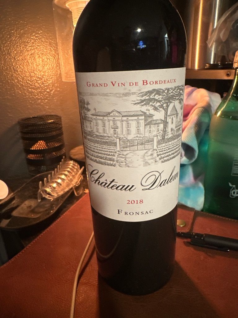 2019 Château Dalem Tentation de Dalem, France, Bordeaux, Libournais