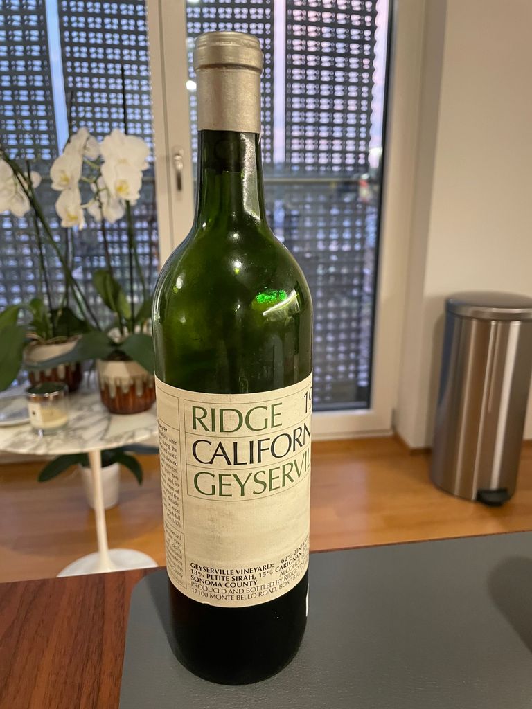 ワイン Ridge 2004 California Geyserville 1995 Ridge Geyserville - CellarTracker