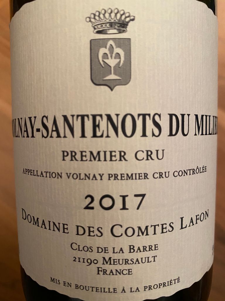 2017 Domaine des Comtes Lafon Volnay 1er Cru Santenots-Du-Milieu