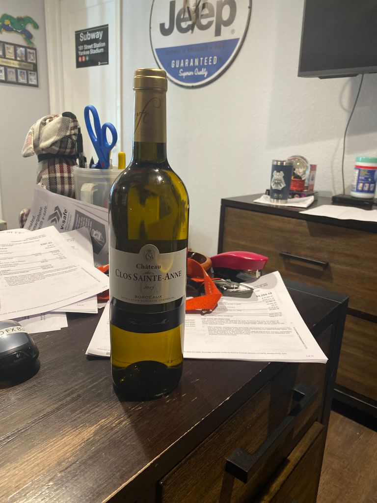 2019 Château du Clos SainteAnne Blanc, France, Bordeaux CellarTracker