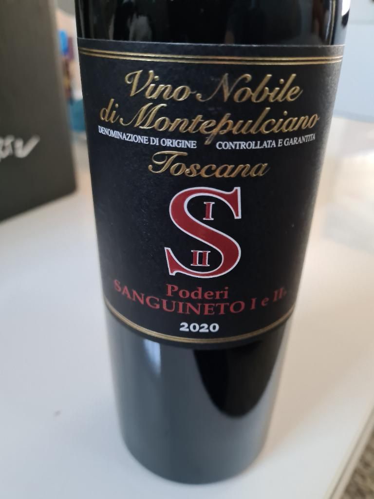 2020 Poderi Sanguineto I e II Vino Nobile di Montepulciano