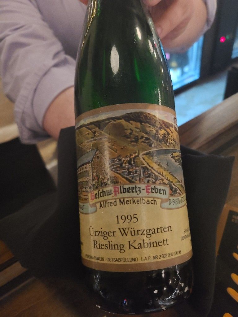 1995 Alfred Merkelbach Ürziger Würzgarten Riesling Kabinett