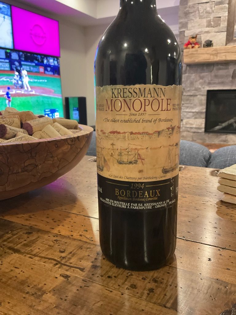 2018 Kressmann Bordeaux Monopole - CellarTracker