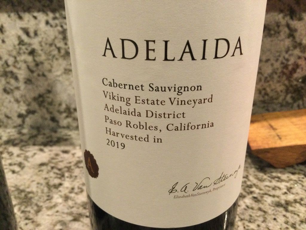 2019 Adelaida Sauvignon Reserve Viking Estate Vineyard, USA