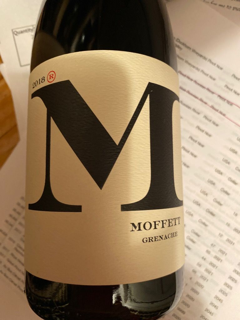 2019 Moffett Vineyards Grenache, USA, California, Napa Valley