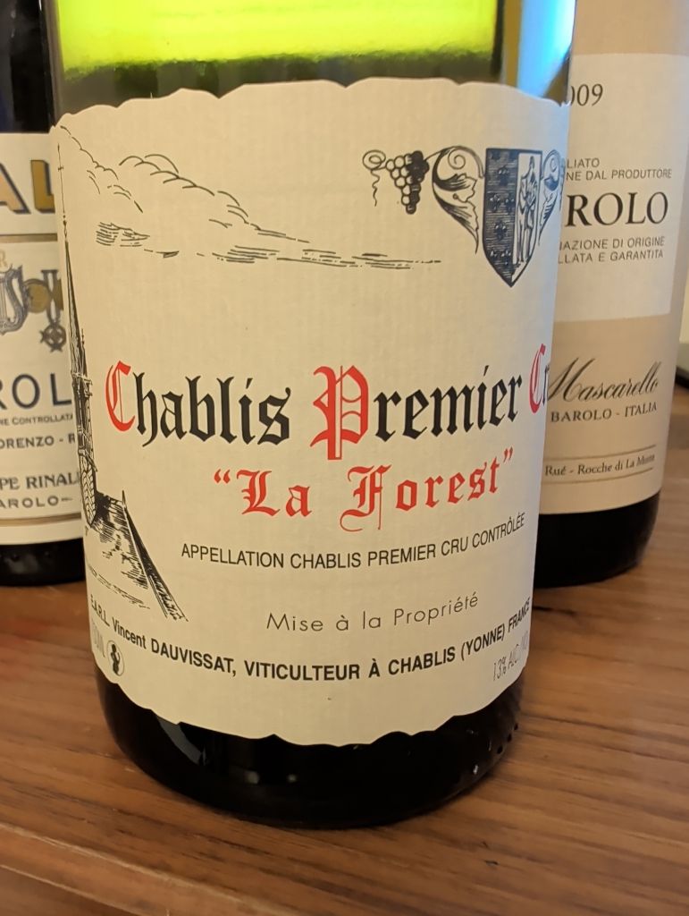 2018 Vincent Dauvissat (René & Vincent) Chablis 1er Cru La Forest