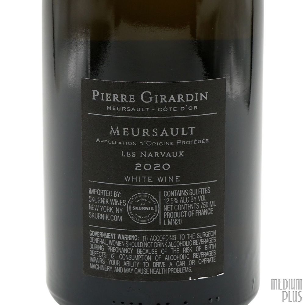 2020 Pierre Girardin Meursault Les Narvaux - CellarTracker