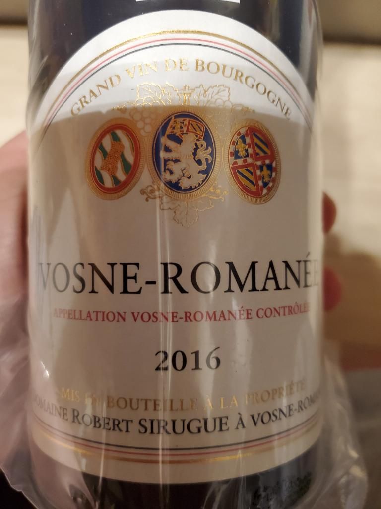 2016 Domaine Robert Sirugue Vosne-Romanée - CellarTracker