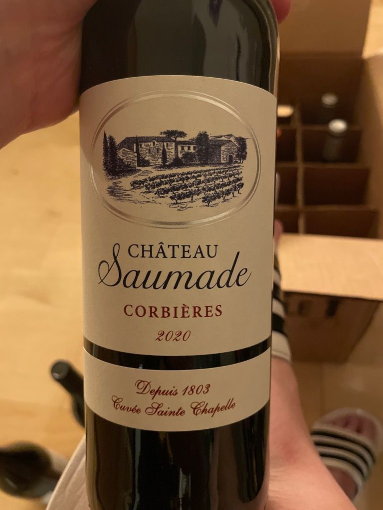 2020 Château Saumade Corbières, France, Languedoc Roussillon, Languedoc