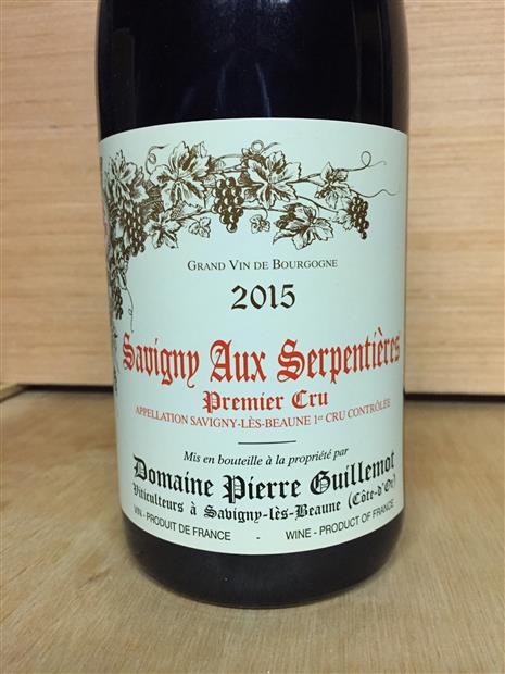 2015 Domaine Pierre Guillemot Savigny-lès-Beaune 1er Cru Les ...