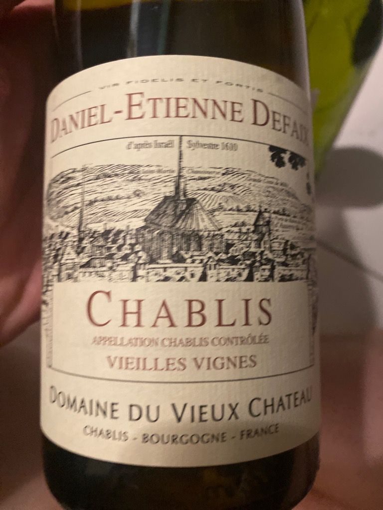 2020 Daniel-Etienne Defaix Chablis Vieilles Vignes du Vieux