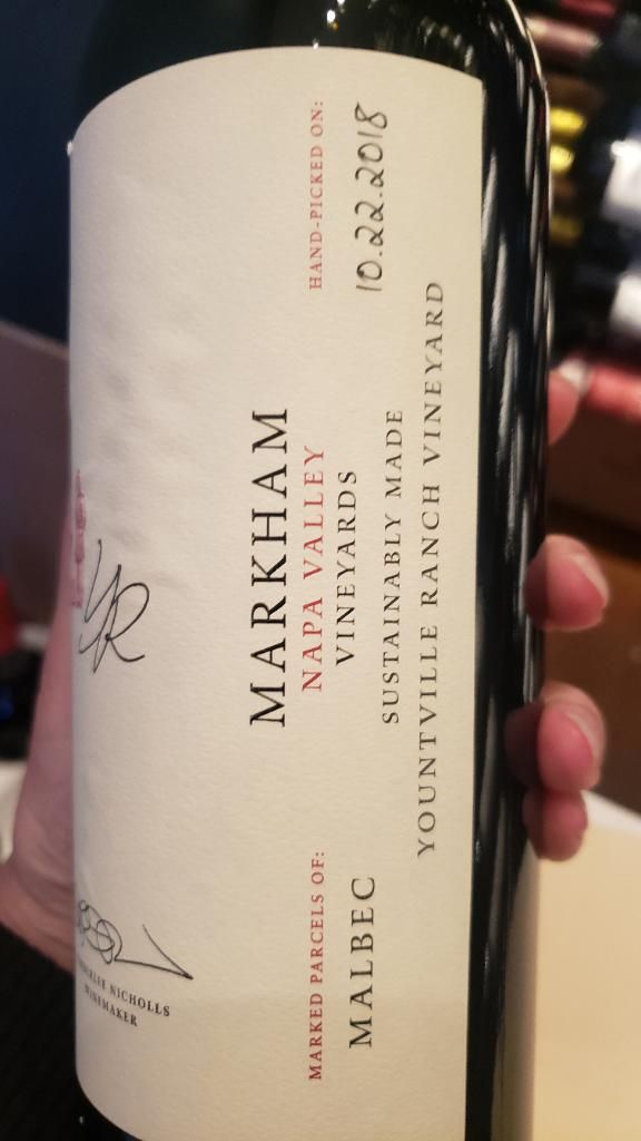 2020 Markham Malbec Yountville Ranch, USA, California, Napa Valley