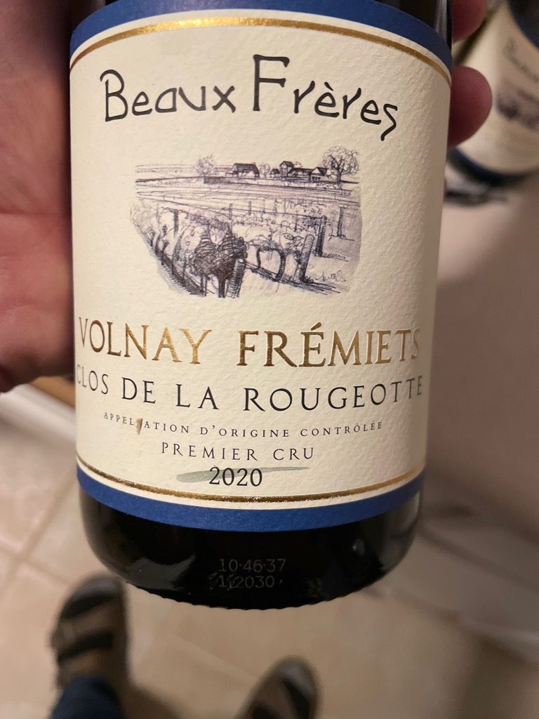 2020 Beaux Frères Volnay 1er Cru Frémiets Clos de la Rougeotte