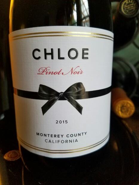 2015 Chloe Wines Pinot Noir, USA, California, Central Coast, Monterey ...