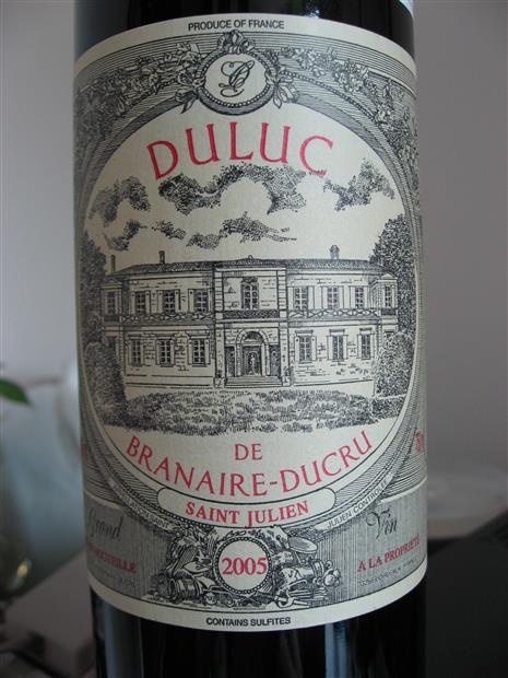 フ*ー様 Château Branaire-Ducru 2005 赤ワイン　ボル 2005 Château Branaire-Ducru - CellarTracker