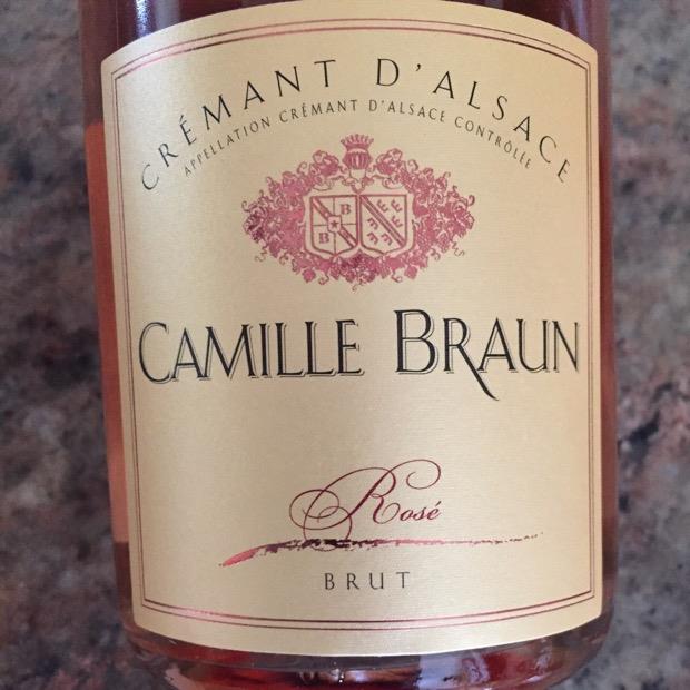 Nv Camille Braun Crémant Dalsace Pinot Noir Rosé France Alsace