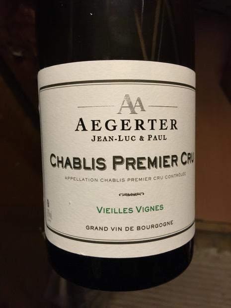 2013 Jean Luc Et Paul Aegerter Chablis 1er Cru Vieilles Vignes, France ...