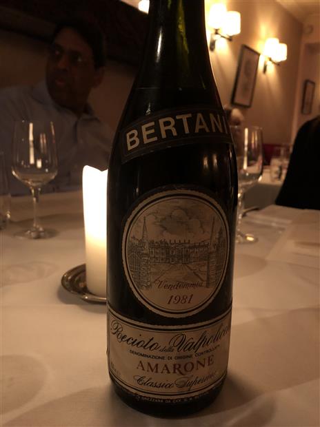 1975 Bertani Amarone della Valpolicella Classico - CellarTracker