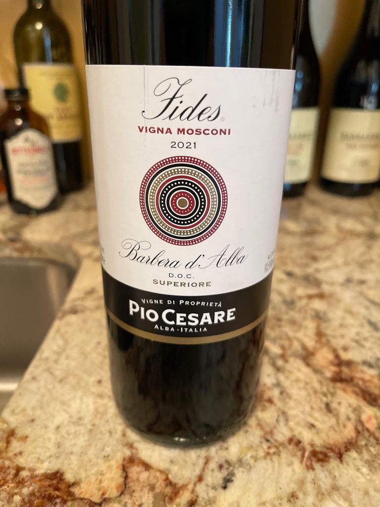 Fides Barbera d'Alba Superiore Vigna Mosconi - Pio Cesare