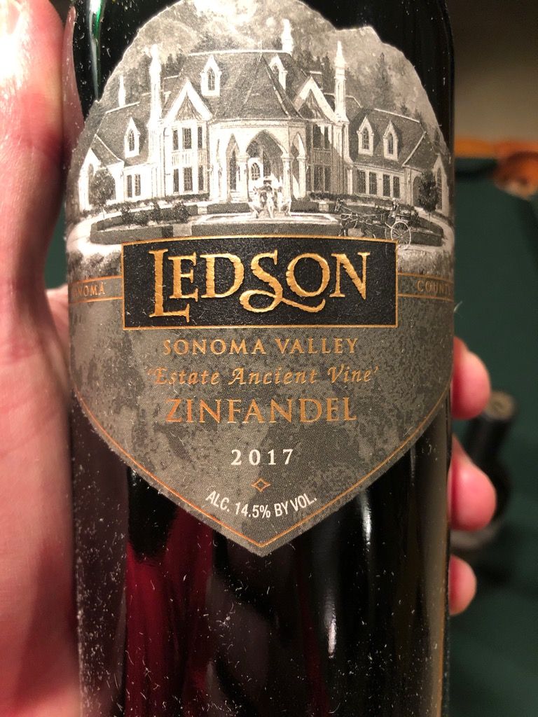 2017 Ledson Zinfandel Estate Ancient Vine Sonoma Valley, USA
