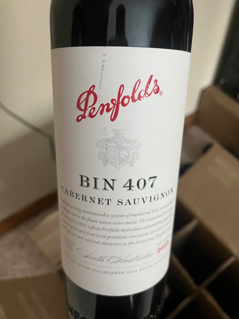 2021 Penfolds Cabernet Sauvignon Bin 407 - CellarTracker