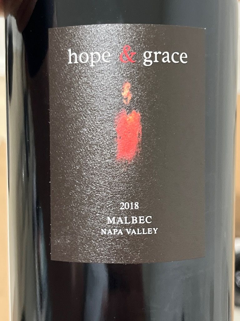 2018 Hope & Grace Malbec, USA, California, Napa Valley CellarTracker