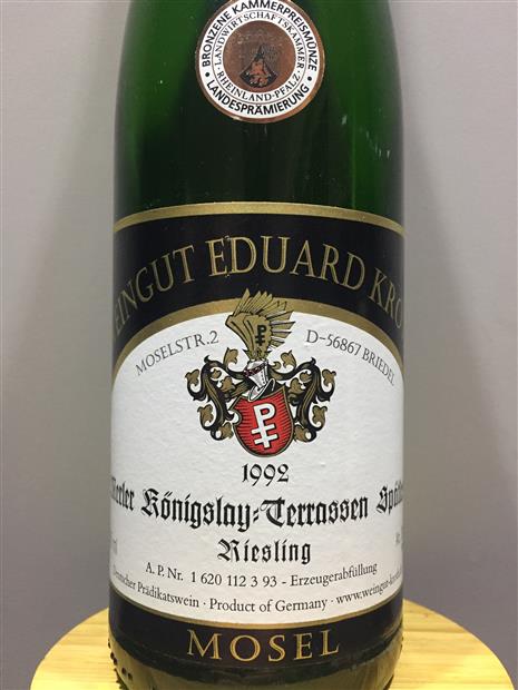 1992 Weingut Eduard Kroth Merler Königslay-Terrassen