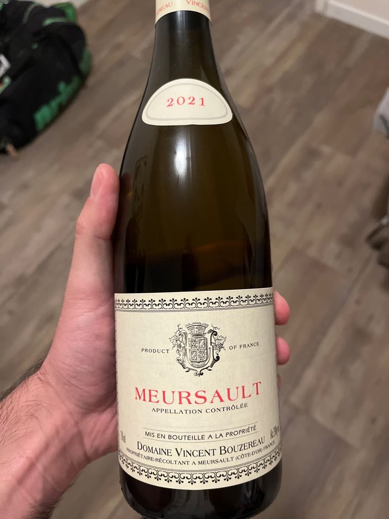2022 Vincent Bouzereau Meursault - CellarTracker