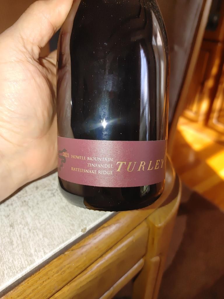 2021 Turley Zinfandel Rattlesnake Ridge, USA, California, Napa Valley